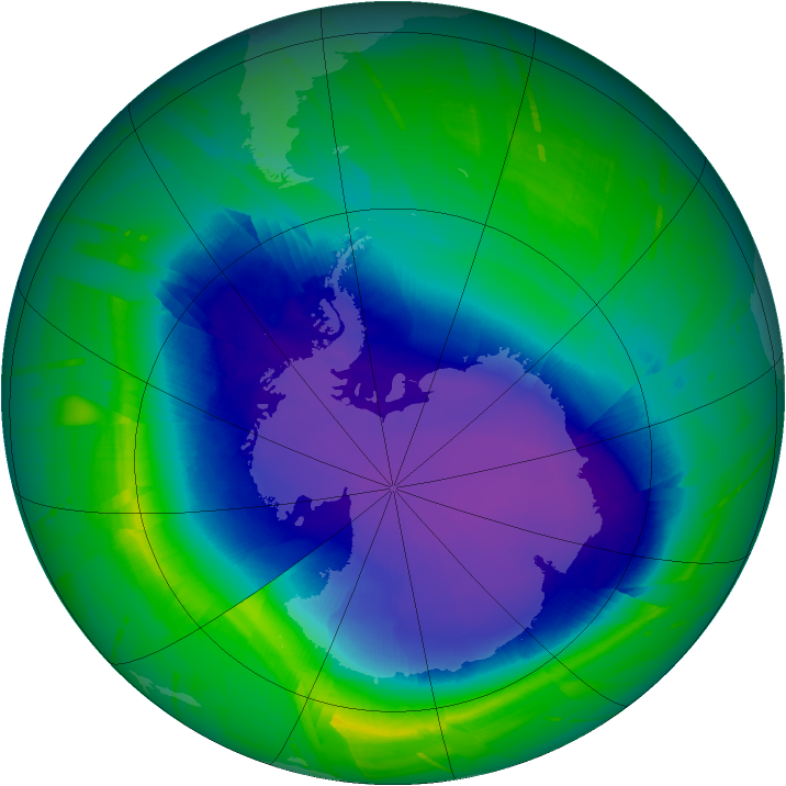 Ozone Map 2010-10-06